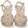 Chaussures Femme Sandales et Nu-pieds Nobrand Sandale à talon brillant et boucle Doré