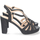 Chaussures Femme Sandales et Nu-pieds Nobrand Sandale à talon brillant et boucle Noir