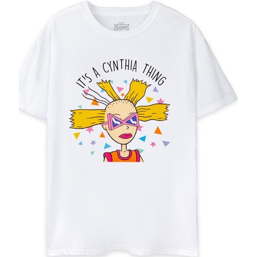 Vêtements Femme T-shirts manches longues Rugrats It's A Cynthia Thing Blanc