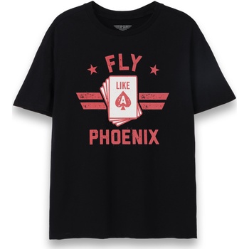 Vêtements Homme T-shirts manches longues Top Gun: Maverick Fly Like A Phoenix Noir