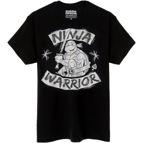 Vêtements Homme T-shirts manches longues Tmnt Ninja Warrior Noir