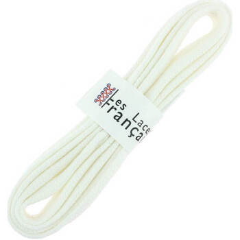 Les Lacets Français Lot de 3 paires de lacets plats et épais -  - 150cm Blanc