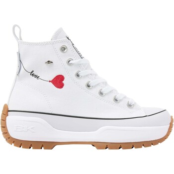 Chaussures Femme Baskets montantes British Knights KAYA MID FLY FEMMES BASKETS MONTANTE Blanc