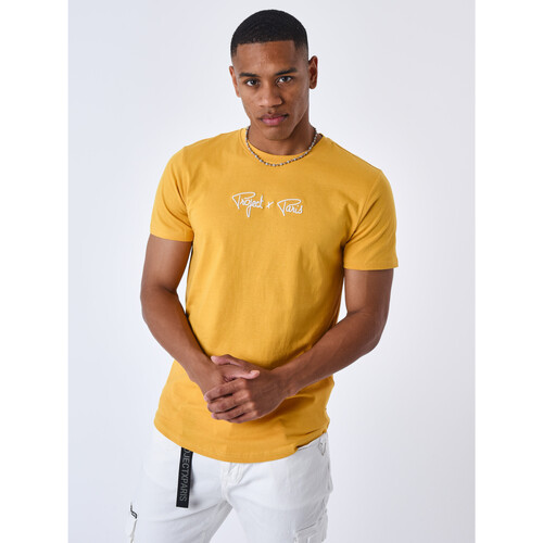 Vêtements Homme T-shirts & Polos Project X Paris short sleeves colour-block T-shirt Jaune