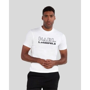 Vêtements Homme T-shirts manches courtes Karl Lagerfeld 755060 533221 Blanc