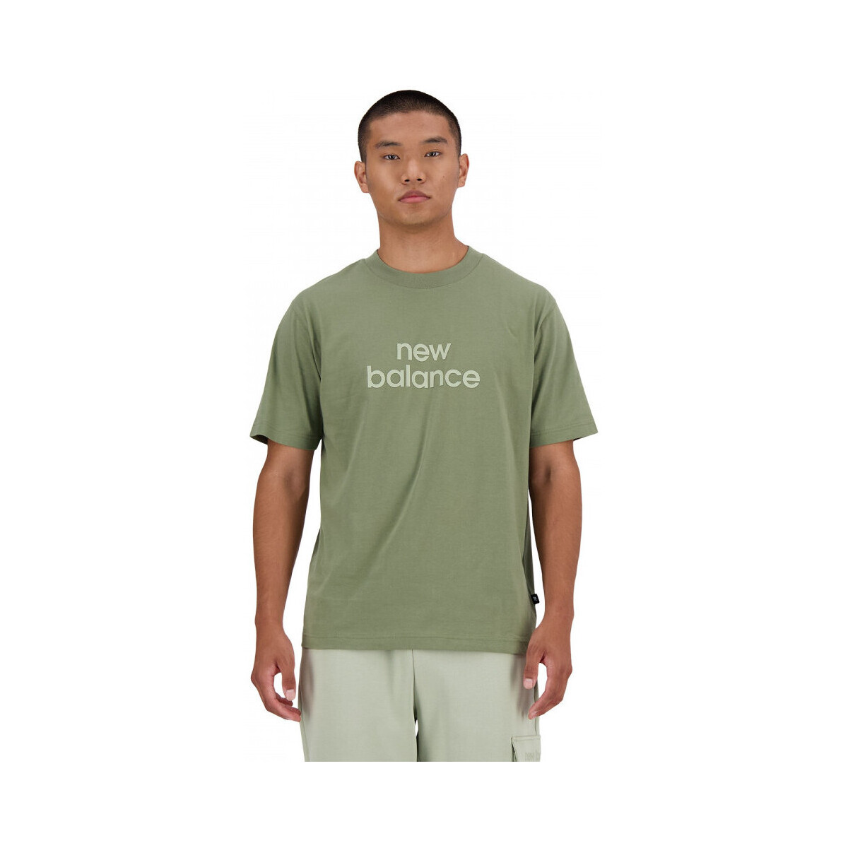 Vêtements Homme T-shirts & Polos New Balance Sport essentials linear t-shirt Vert