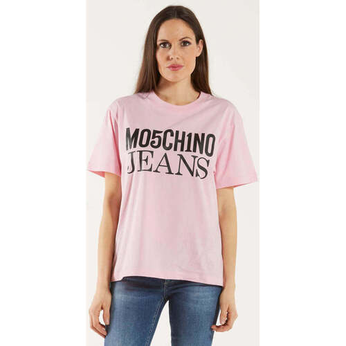 Vêtements Femme T-shirts Womens manches courtes Moschino  Rose