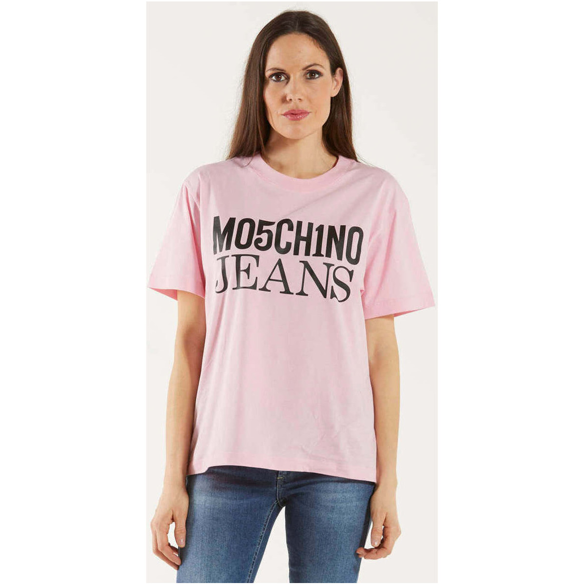 Vêtements Femme T-shirts manches courtes Moschino  Rose