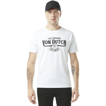Vêtements Homme Gcds slogan-print short-sleeved shirt Von Dutch TEE SHIRT ORIG W Blanc