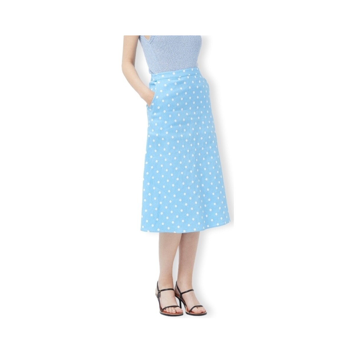 Vêtements Femme Jupes Compania Fantastica COMPAÑIA FANTÁSTICA Skirt 11021 - Polka Dots Bleu