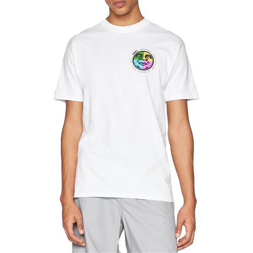 Vêtements Homme T-shirts manches courtes Obey 165263716 Blanc