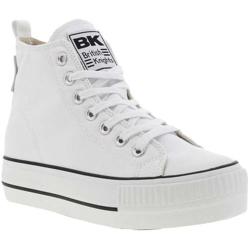 Chaussures polyester Baskets mode British Knights 15633CHPE23 Blanc