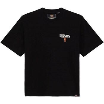 Vêtements Homme College T-shirt Printed Long Sleeved Dickies DK0A4YRKBLK1 Noir