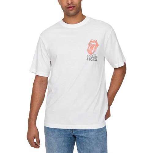 Vêtements Homme T-shirts manches courtes Only & Sons  22028756 Blanc