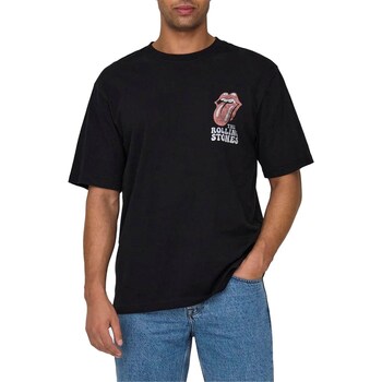 Vêtements Homme T-shirts manches courtes Only & Sons  22028756 Noir