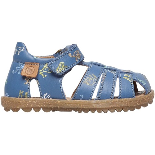 Chaussures Garçon Sandales et Nu-pieds Naturino Sandales en cuir semi-fermées SEE Bleu