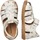 Chaussures Fille Sandales et Nu-pieds Naturino Sandales semi-fermées en cuir SEE Blanc