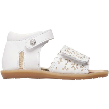 Chaussures Fille Sandales Semi-fermées Avec Naturino Sandales en cuir MAYA Blanc