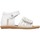 Chaussures Fille Tableaux / toiles Naturino Sandales en cuir MAYA Blanc