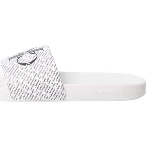 Chaussures Homme Sandales et Nu-pieds Calvin Klein Odlo Mules Homme  Ref 62669 01W Blanc Blanc