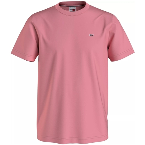 Vêtements Homme T-shirts & Polos Tommy Jeans T shirt  Ref 62617 TIC Rose Rose
