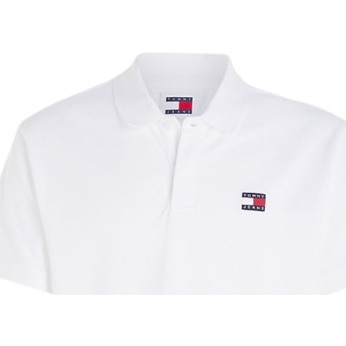 Vêtements Homme T-shirts & Polos Tommy Jeans Polo  Ref 62615 YBR Blanc Blanc