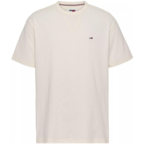 Vêtements Homme T-shirts & Polos Tommy Jeans T shirt  Ref 62616 YBH Blanc Blanc