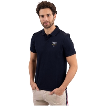 Vêtements Homme T-shirts & Polos Blouson Cuir Ref 54742 Marron Polo Racing High  Ref 60509 Marine Bleu