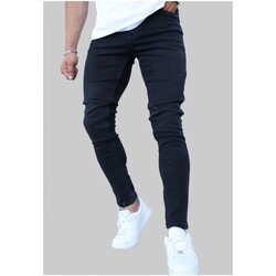 paint splatter-print straight-leg jeans Schwarz