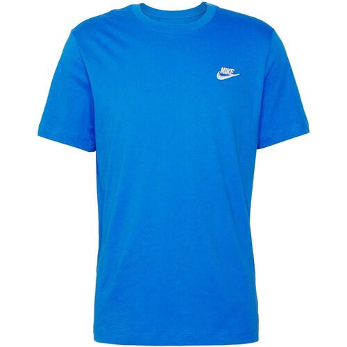 Vêtements Homme T-shirts manches courtes Nike M nsw club tee Bleu
