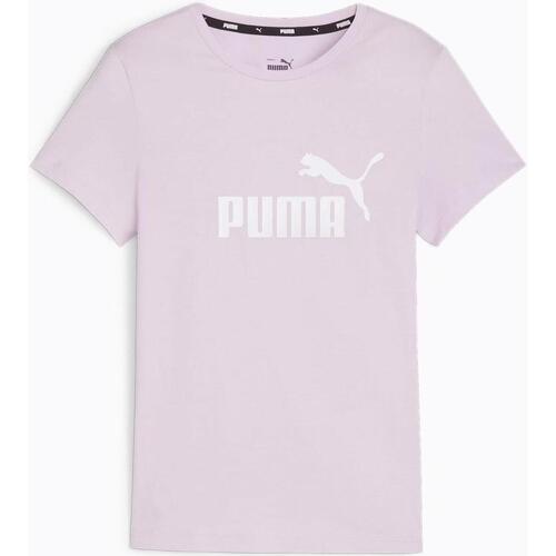 Vêtements Fille T-shirts manches courtes Puma sutamina G esslog tee Rose
