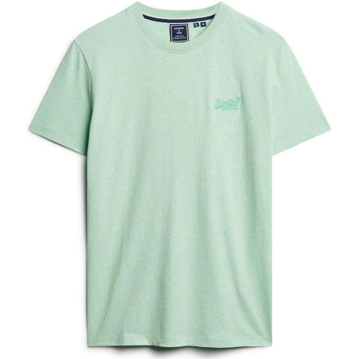 Vêtements Homme T-shirts manches courtes Superdry Essential logo vrt ch tsh mc Vert