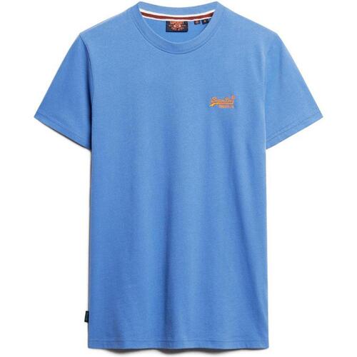 Vêtements Homme T-shirts manches courtes Superdry Essential logo bleu tsh mc Bleu