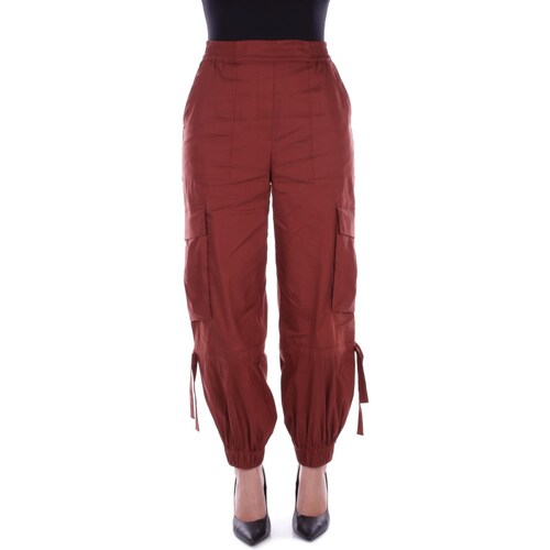 Vêtements Femme Pantalons cargo Semicouture S4SK16 Rouge