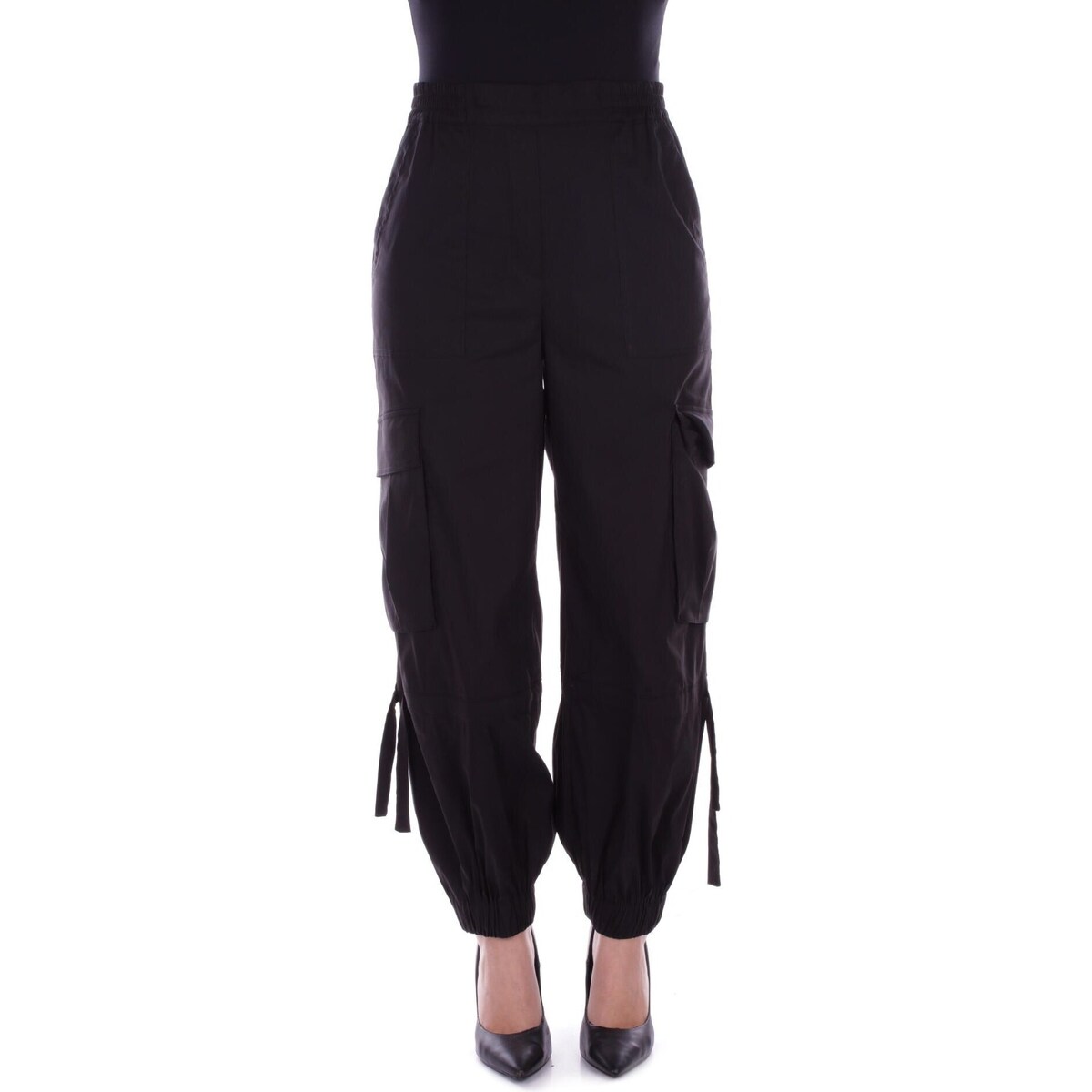 Vêtements Femme Pantalons cargo Semicouture S4SK16 Noir