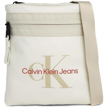 Sacs Homme logo-tape cotton track pants Blue Calvin Klein Jeans  Beige