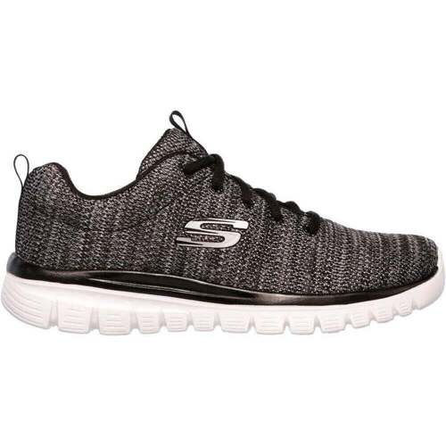 Chaussures Femme Running / trail Skechers GRACEFUL-TWISTED FORTUNE Noir