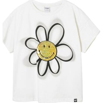Vêtements Fille Napapijri Short Sleeve T-Shirt Quintino NA4G6E 041 Desigual  Blanc