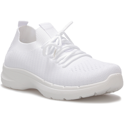 Chaussures Femme Baskets mode La Modeuse 70321_P164274 Blanc