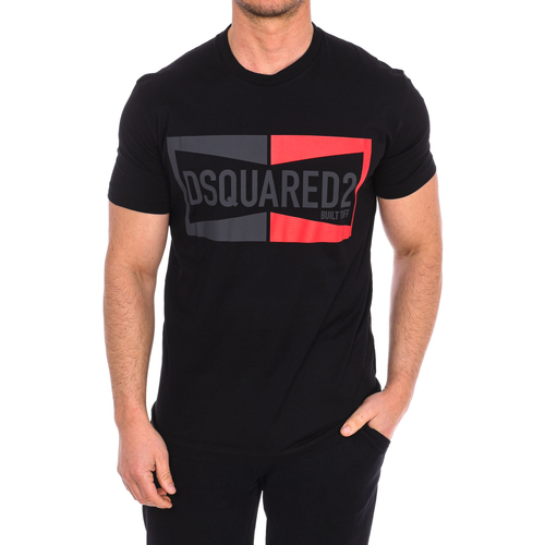 Vêtements Homme T-shirts New manches courtes Dsquared S71GD0981-S22427-900 Noir