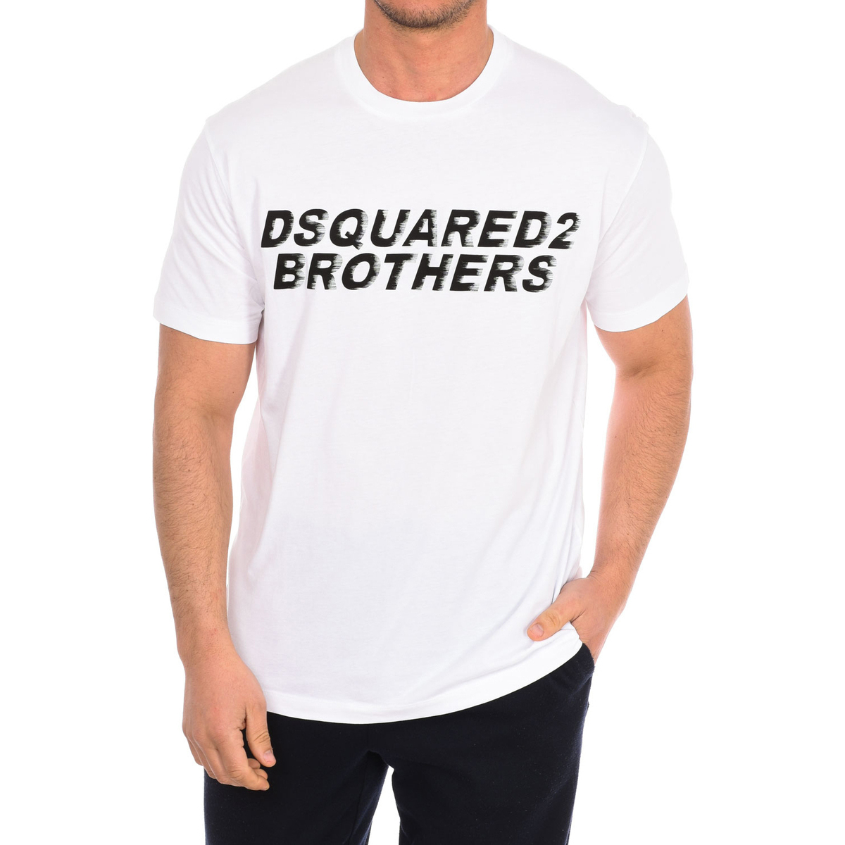 Vêtements Homme T-shirts manches courtes Dsquared S74GD0825-S22427-100 Blanc