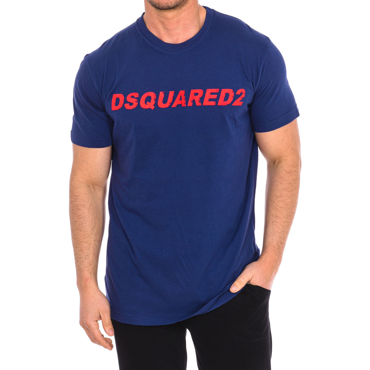 Vêtements Homme T-shirts manches courtes Dsquared S74GD0835-S21600-511 Bleu