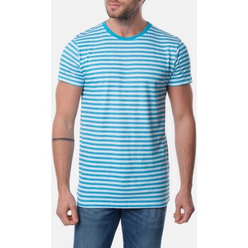 Vêtements Homme T-shirts & sleeveless Polos Hopenlife T-shirt manches courtes OBELISK bleu turquoise