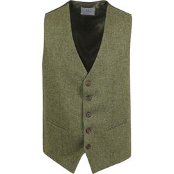 Vêtements Homme Vestes / Blazers Suitable Gilet Tweed Vert Vert