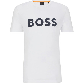 Vêtements Homme T-shirts & Polos BOSS T-shirt Thinking Blanche Noir
