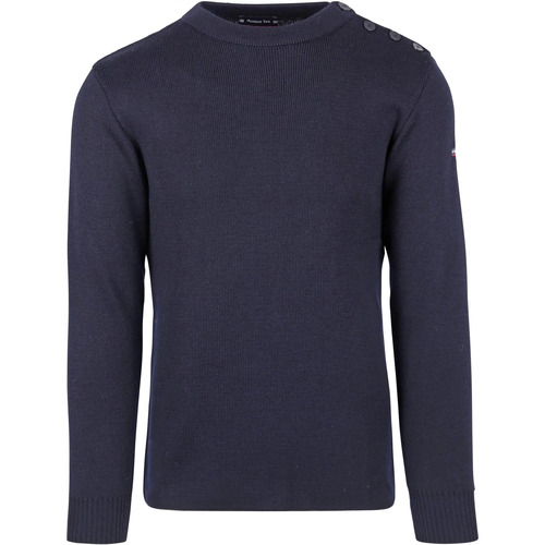 Vêtements Homme Sweats Collection Lux Fouesnant Pull laine marine Bleu