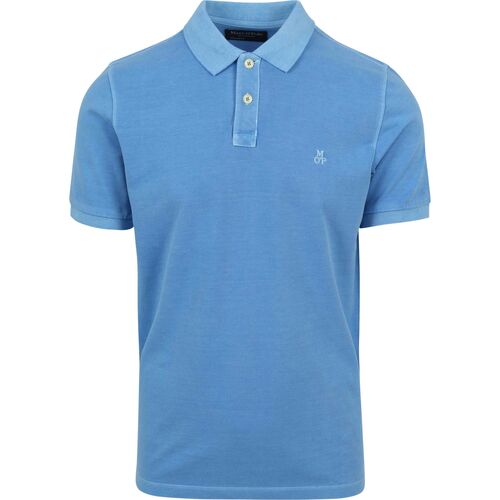Vêtements Homme T-shirts & Gar Polos Marc O'Polo Gar Polo Faded Bleu Bleu