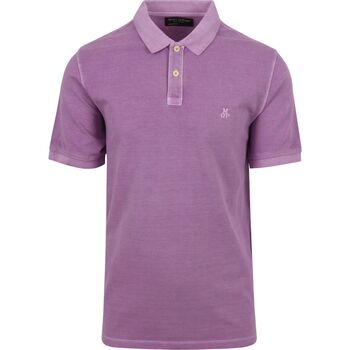 Vêtements Homme T-shirts & Red Marc O'Polo Polo Faded Violet Bordeaux