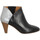 Chaussures Femme Bottines Les Venues 4360 Cuir Femme Nero Acciaio Noir