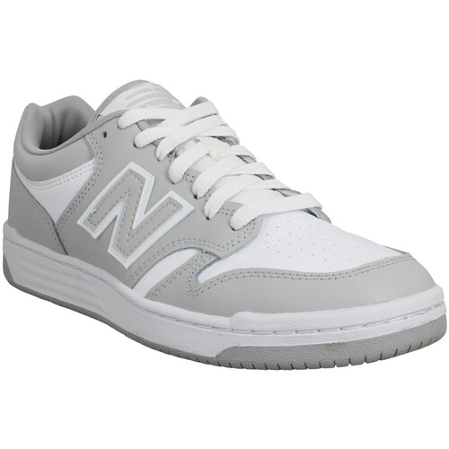 Chaussures Homme Baskets mode New Balance 480 Cuir Textile Homme Grey White Gris